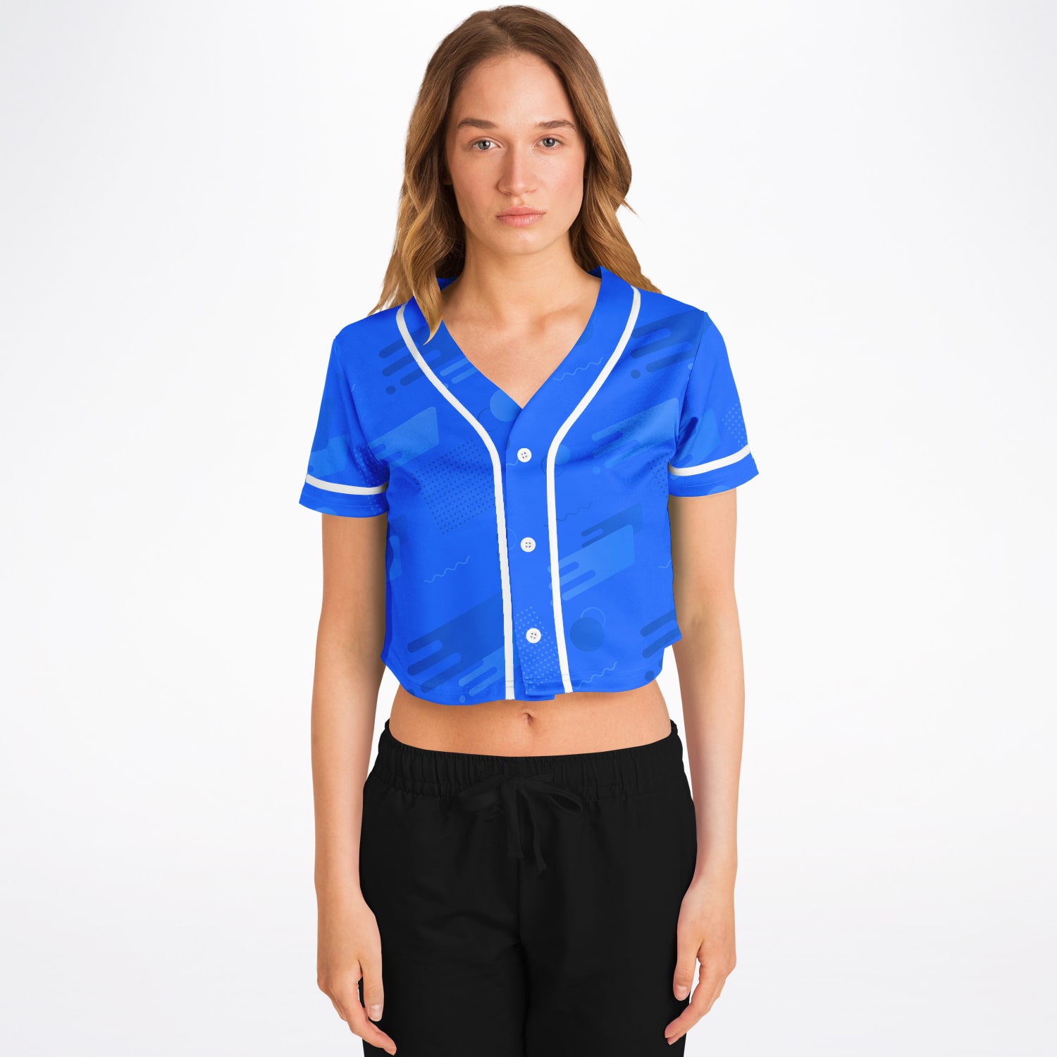 Cropped Baseball Jersey - AOP