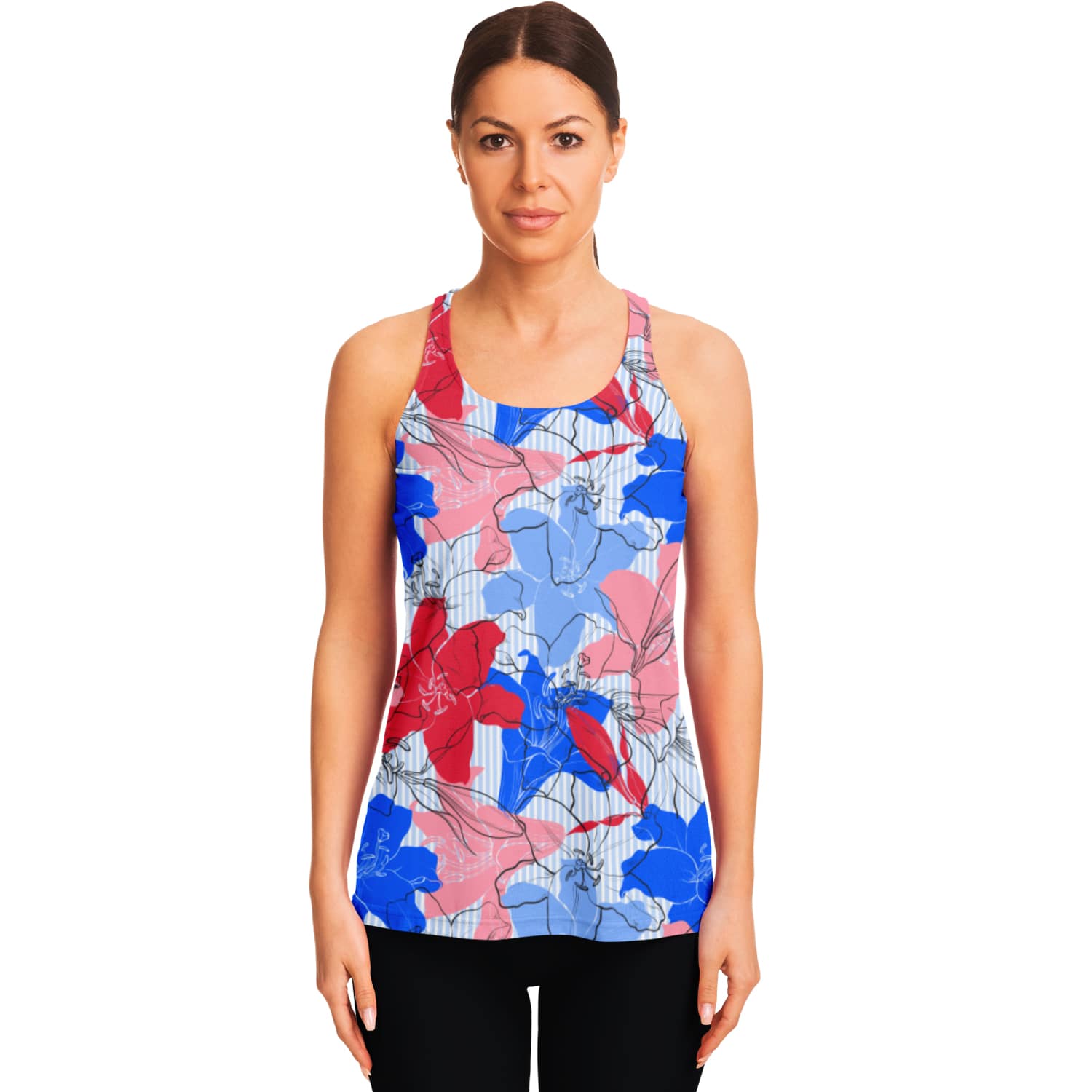 Flowy Racerback Tank Top - AOP